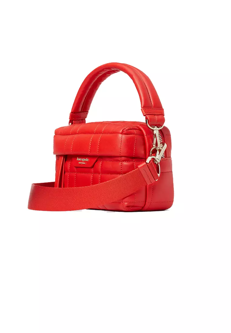 Kate spade red quilted bag deals