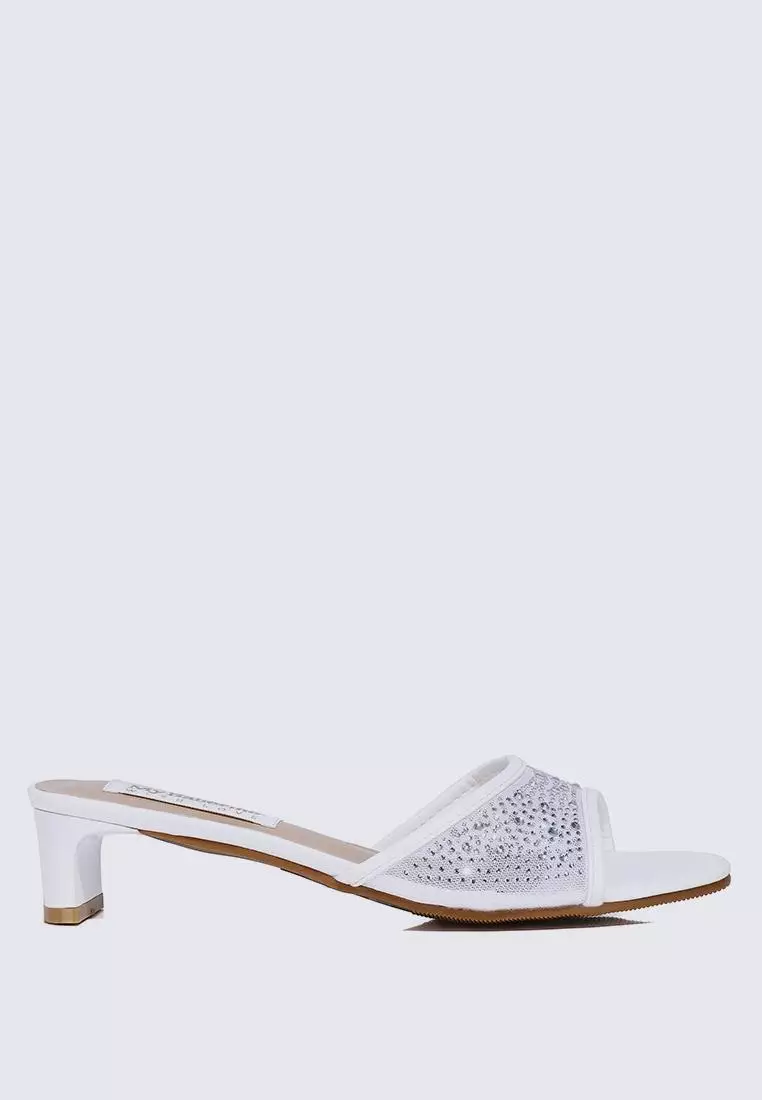 Discount on My Ballerine  shoes - SKU: My Ballerine Devika Comfy Heels In Ivory