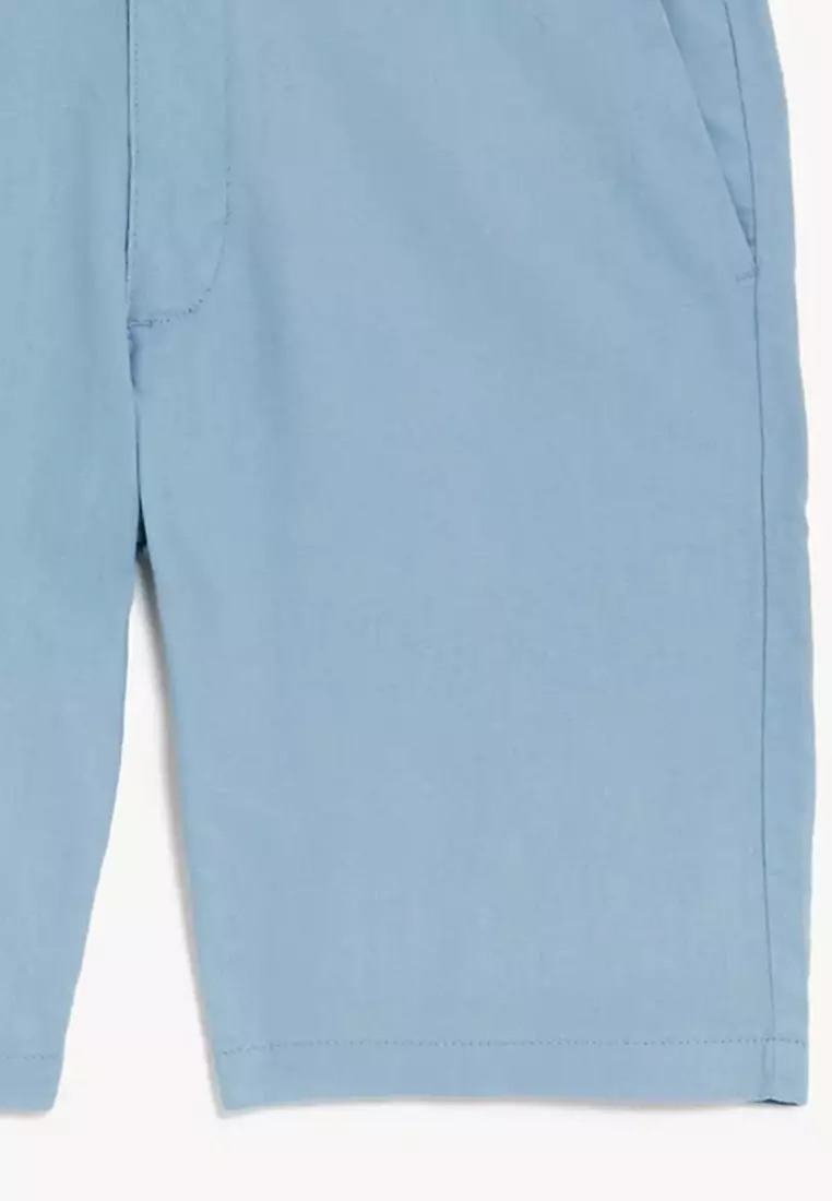 Linen Blend Chino Shorts