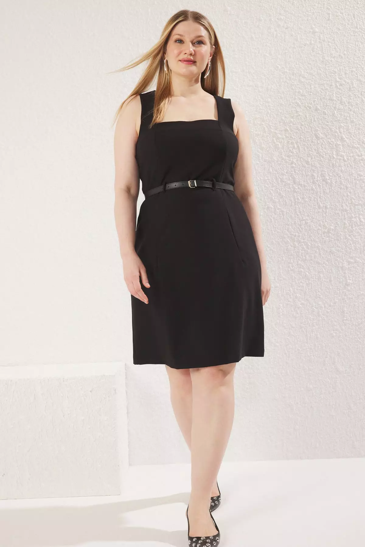 Jual Trendyol Plus Size Knee Length Dress Original 2025 ZALORA