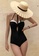 Sunnydaysweety black Sexy Halter Sling Covering Belly One-Piece Swimsuit A21071415 3B7E1US580C361GS_3