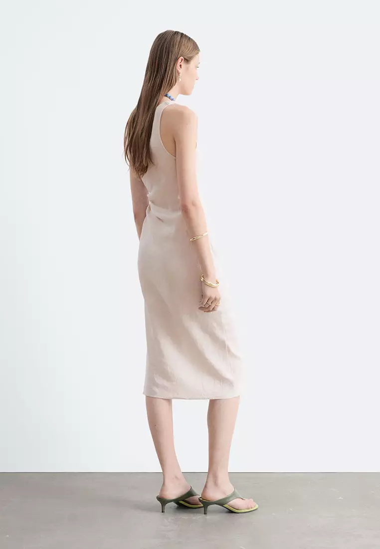 Buy & Other Stories TwistStrap Linen Midi Dress 2026 Online ZALORA — free download