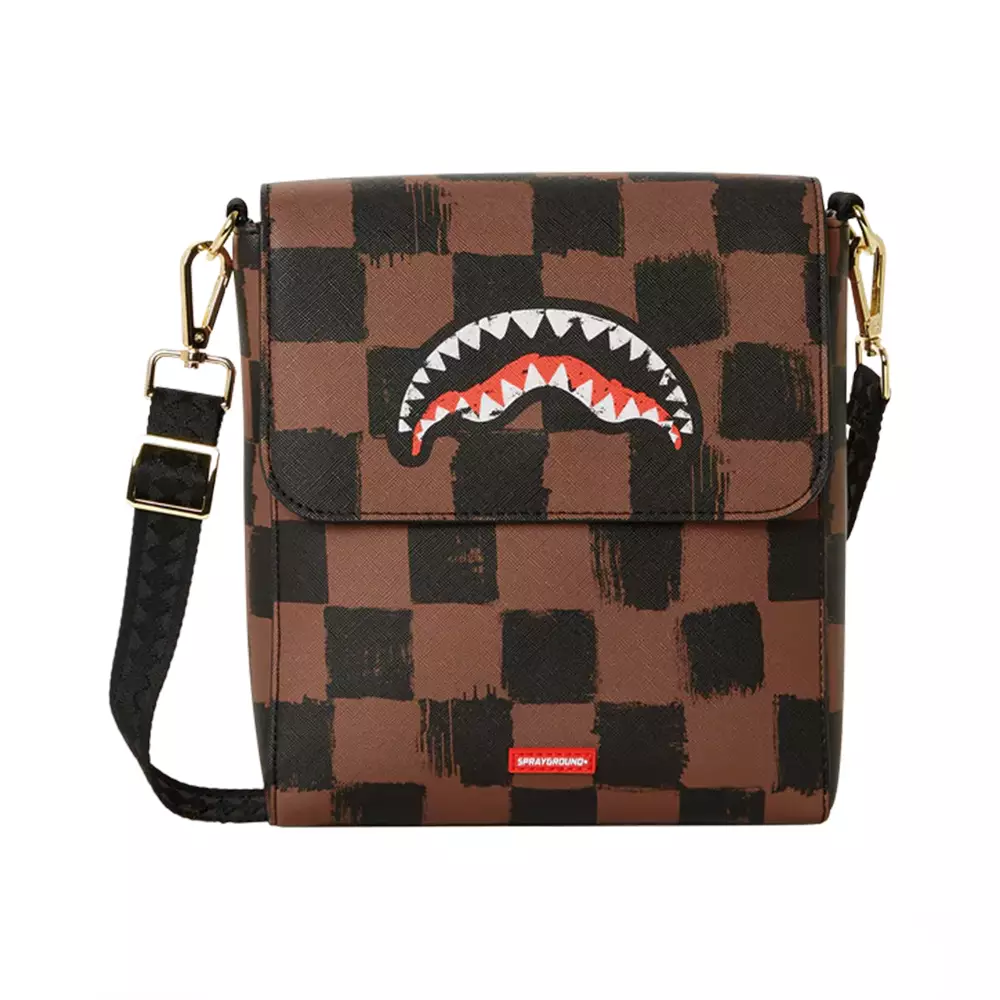 Jual Sprayground Sprayground Shark in Paris Painted Messenger Crossbody