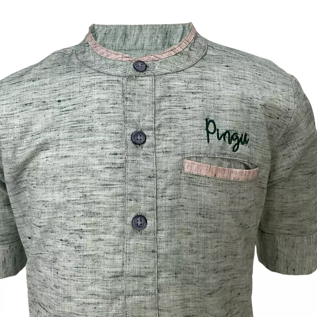 Pingu Koko Kurta Anak Laki Laki Lengan 3/4 Hijau 94200327