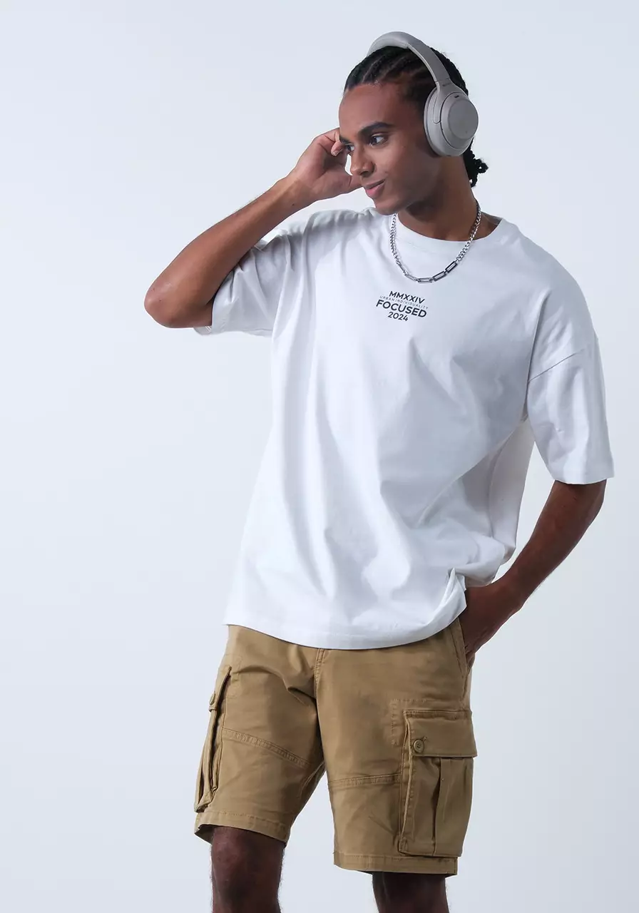 Kaos Oversize Unisex Seoul Offwhite