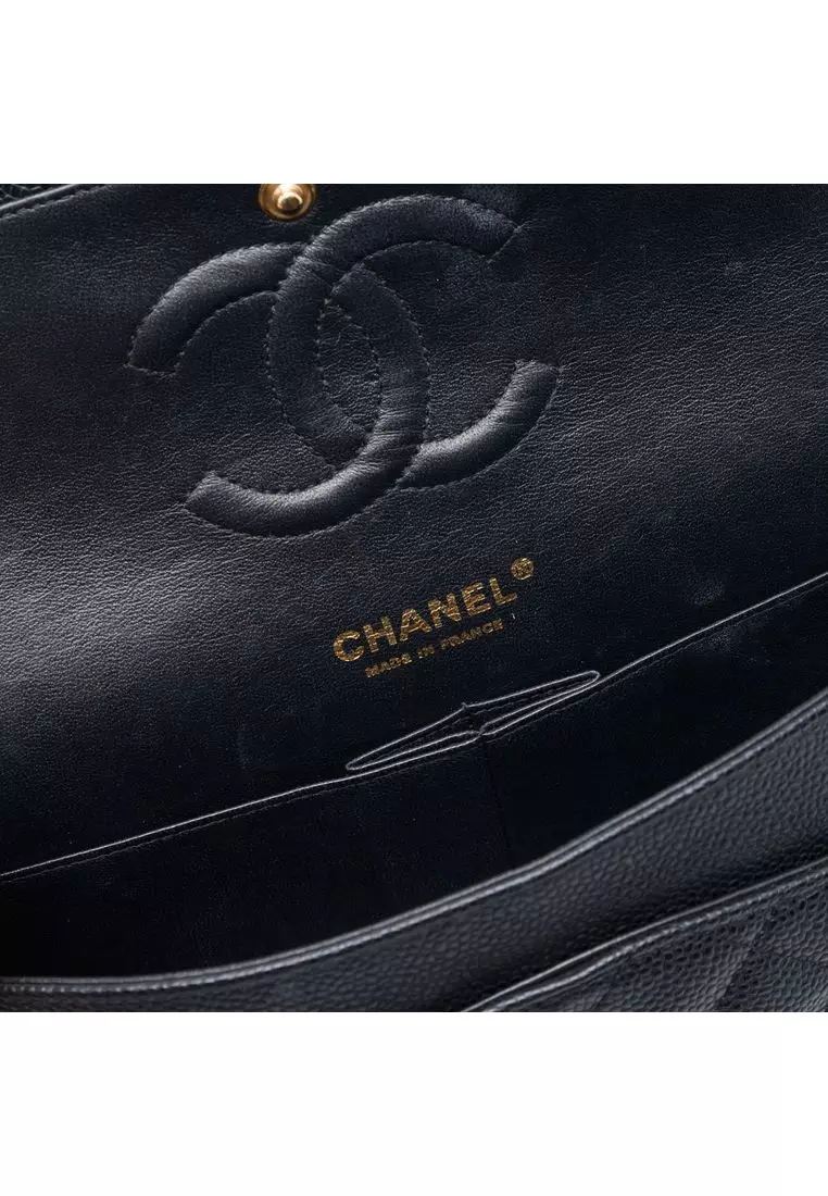 Pre-Loved Chanel Medium Classic Caviar Double Flap
