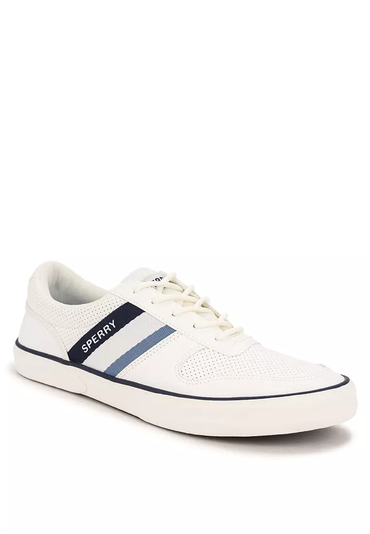 Discount on Sperry  shoes - SKU: Men’s Halyard Retro II Sneakers off White Blue Wave