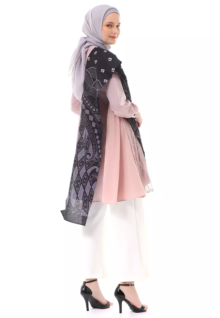 Zakila Tunik Batik Atasan Wanita Couple Series High Quality - Rose Gold