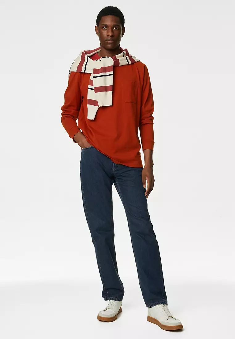 Pure Cotton Heavyweight Long Sleeve T-Shirt