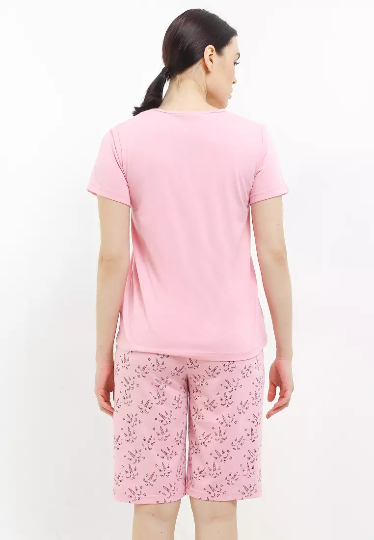Pyjama Pijama Short Sleeve Short Pants Sleepwear