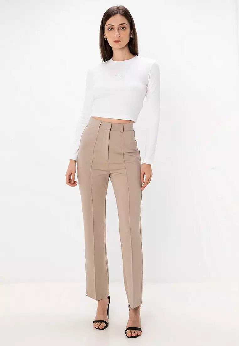 Long Sleeves Monogram Baby Tee