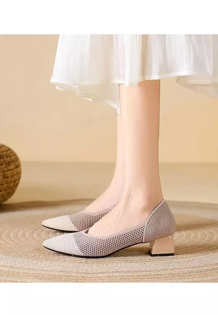 網上選購Twenty Eight Shoes 4CM 尖頭鏤空飛織高踭鞋XSN6818