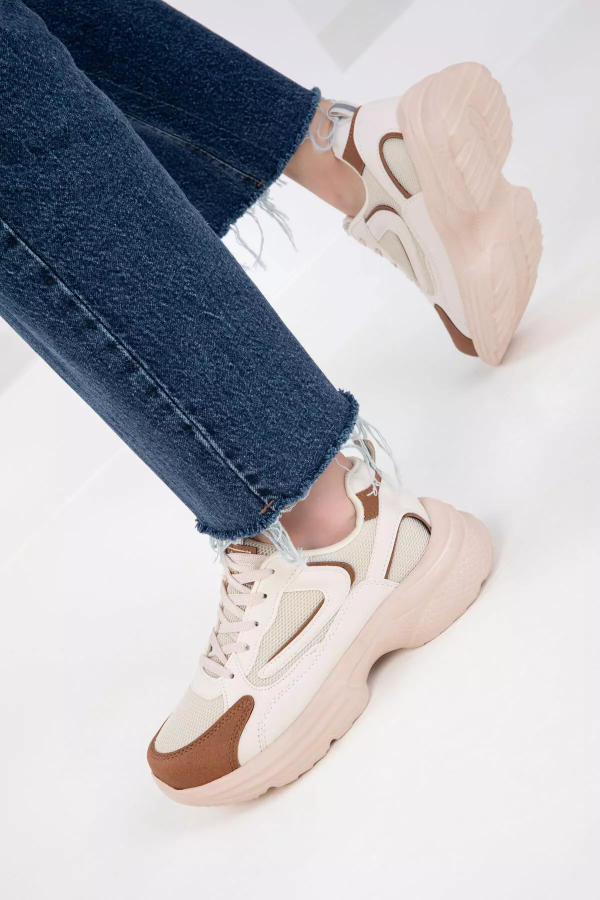 Beige-Tan-Y Women's Sneaker 18802