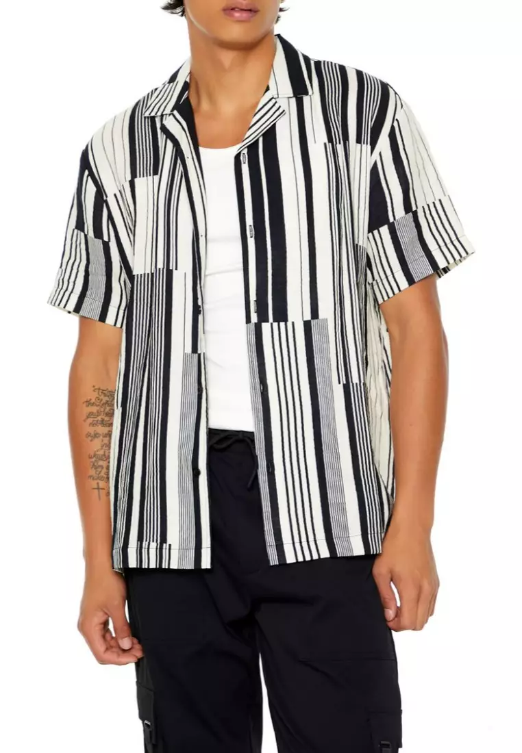 Black and white striped shirt forever 21 online
