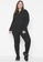 Trendyol black Plus Size High Waist Knitted Sport Leggings C4945AAFAED636GS_4