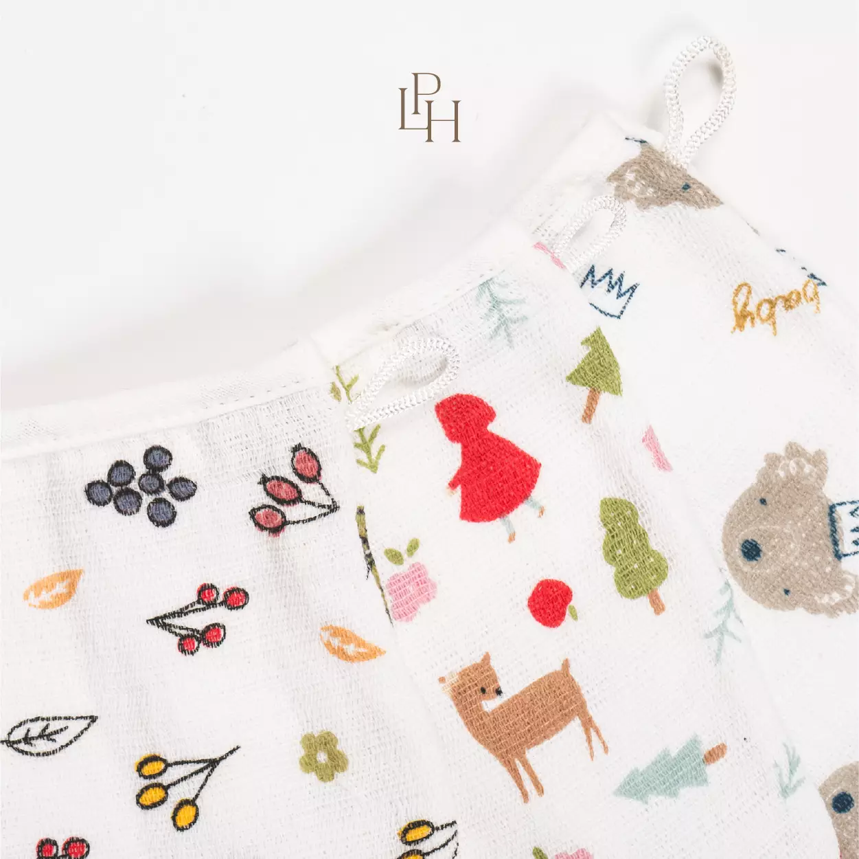 Little Palmerhaus - Washglove 10.0 Set of 2 (Waslap Bayi) Berry Leaf