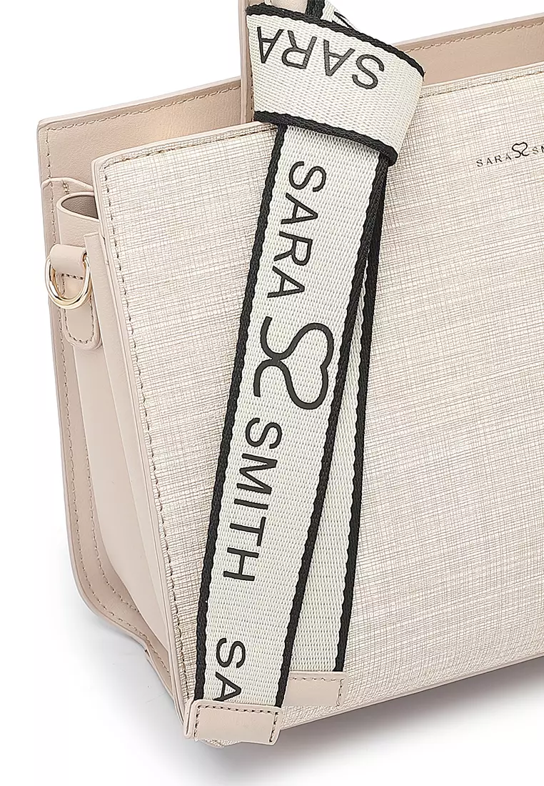 Women's Top Handle Bag / Sling Bag / Crossbody Bag - Apricot