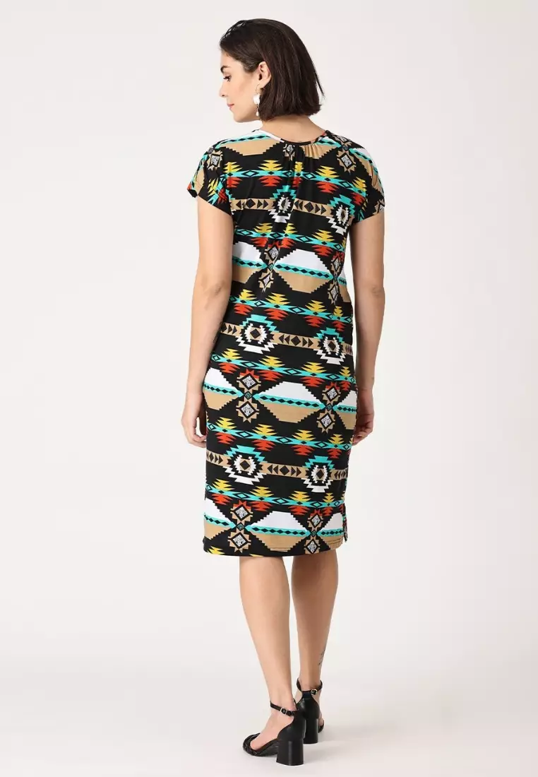 Ecstasy Stretchable Maternity And Nursing Tunic Dress
