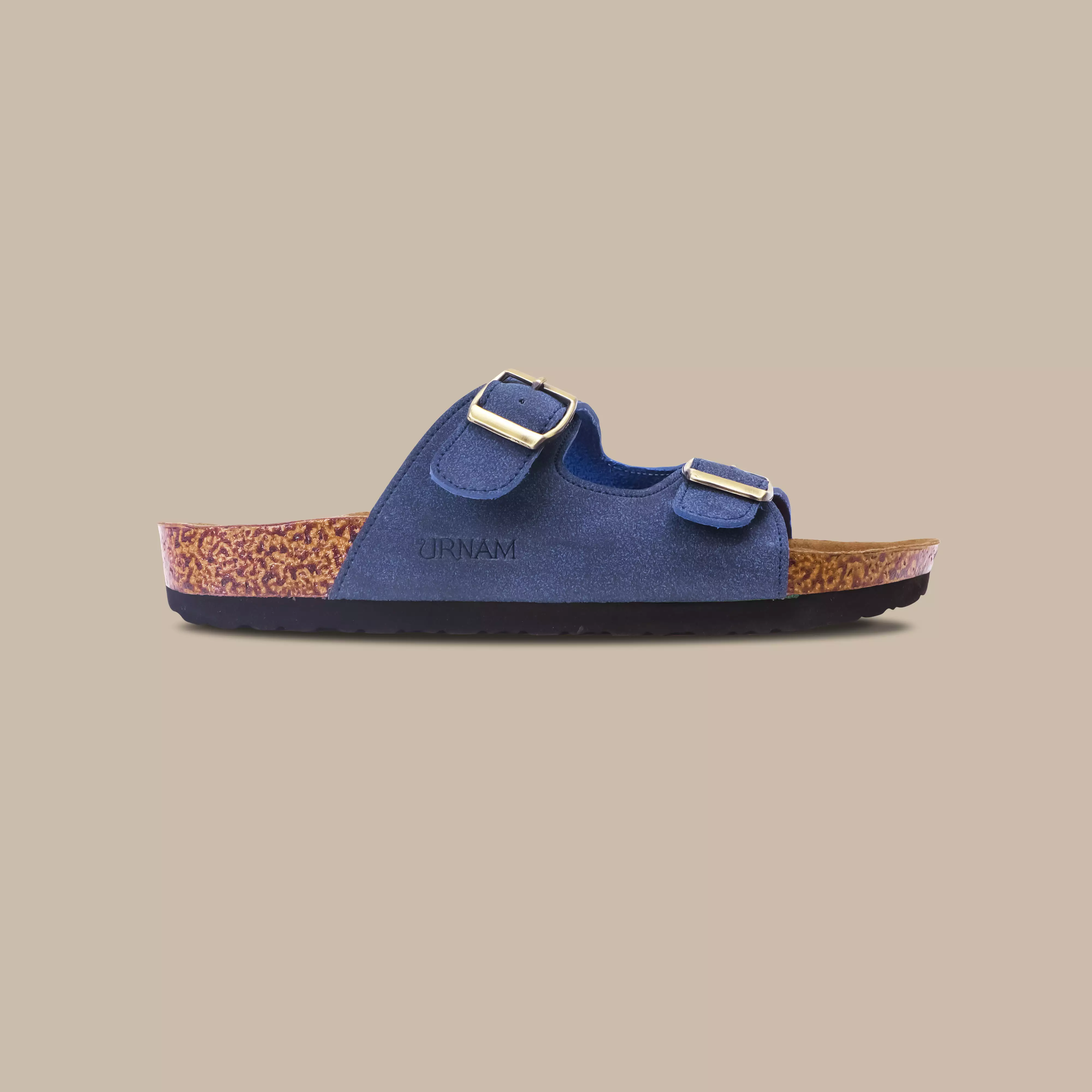 Urnam Sandal Wanita Flat Slip On Nyaman Kasual - Blue