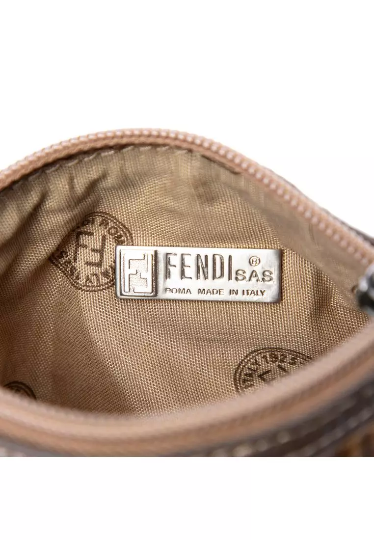 Pre-Loved Fendi Zucchino Crystal Crossbody