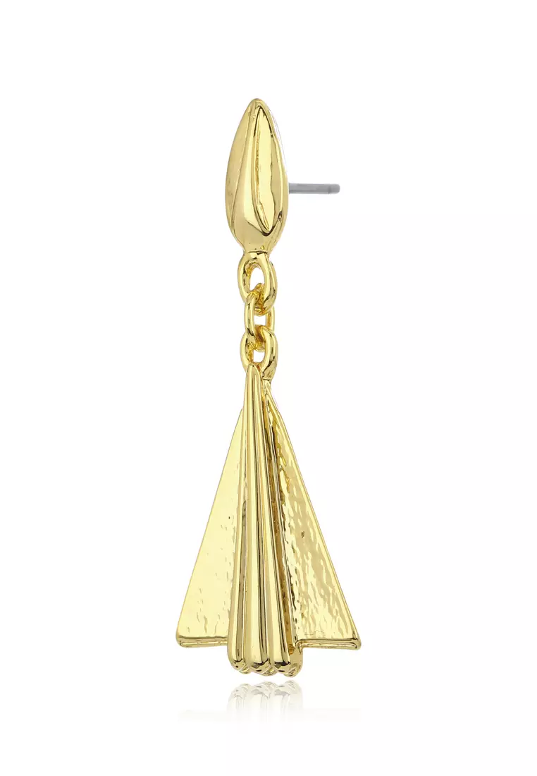 Gold tone earrings top