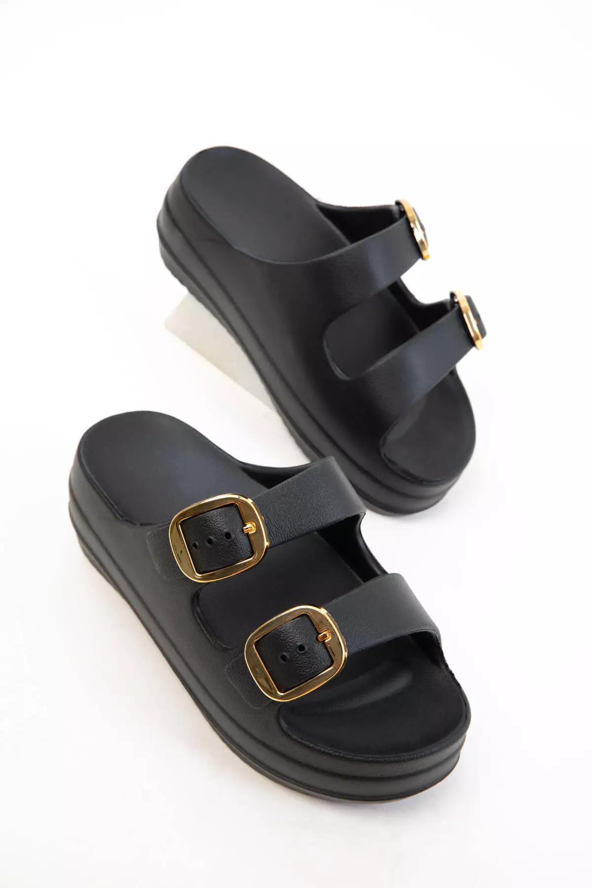 Black Women's Slippers 20726