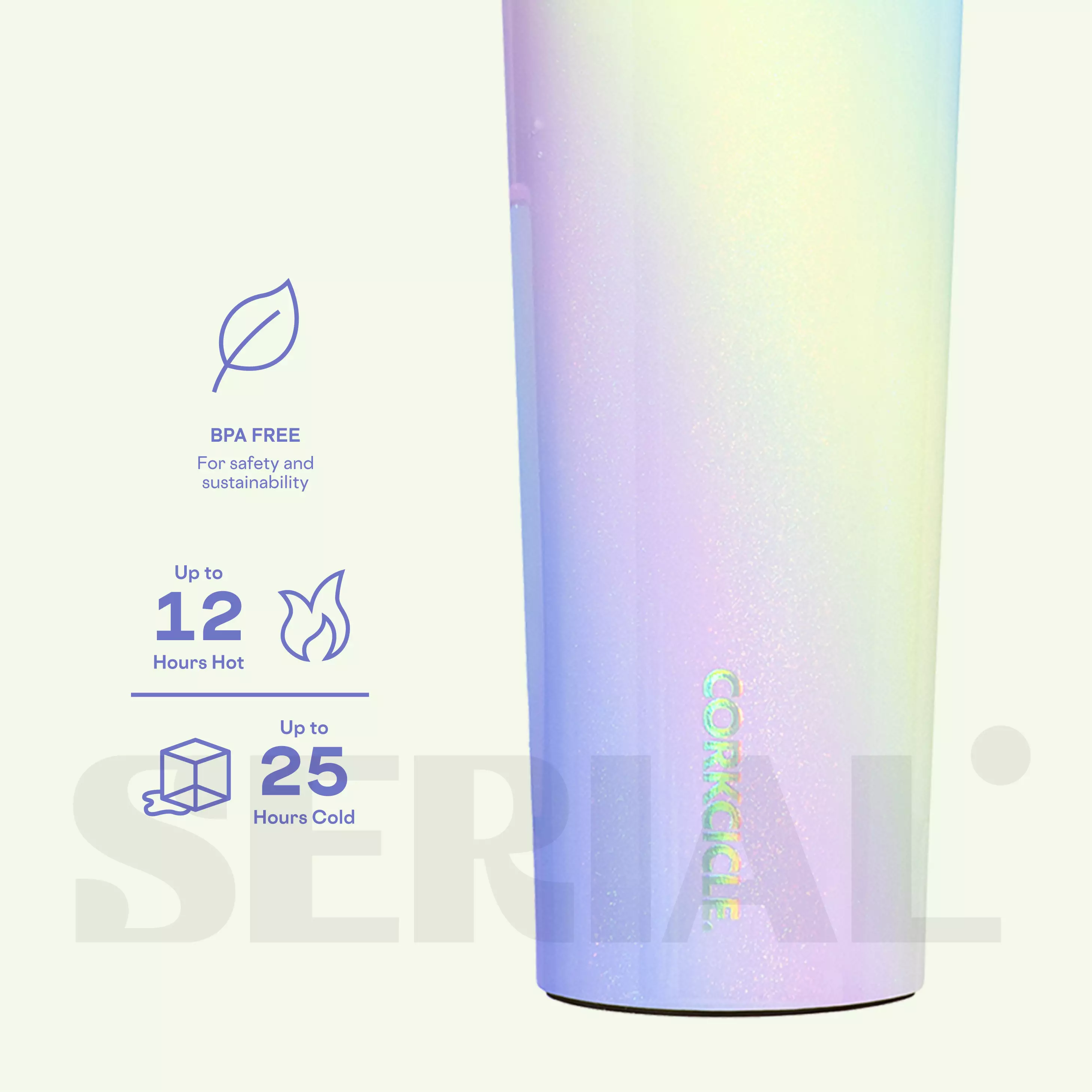 CORKCICLE® Canteen 16oz - Rainbow Unicorn