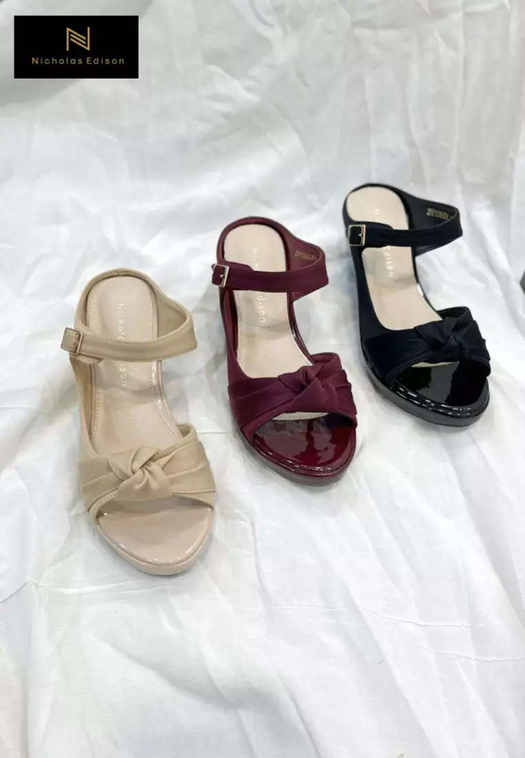 Wedge Elina Maroon