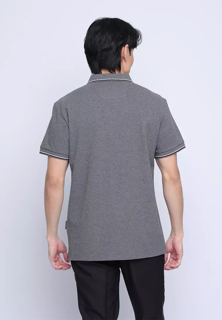 Color Block Pique Polo Shirt