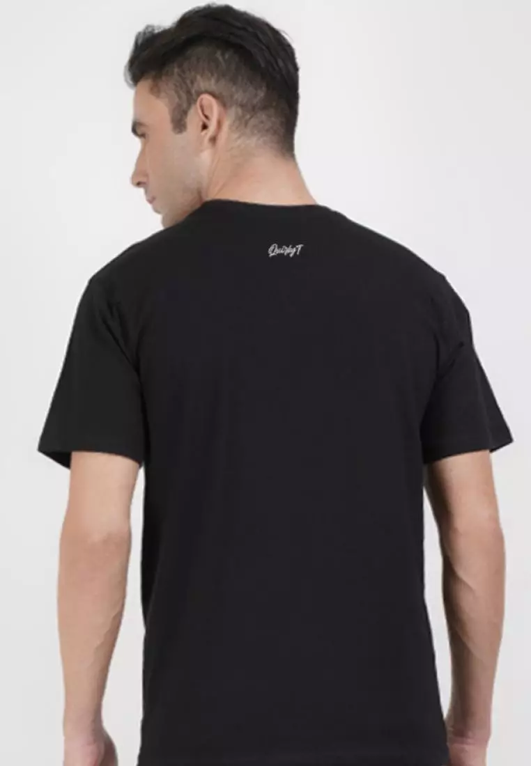 Run Faster Graphic Black Cotton Blend Short Sleeve Running/Training Tee