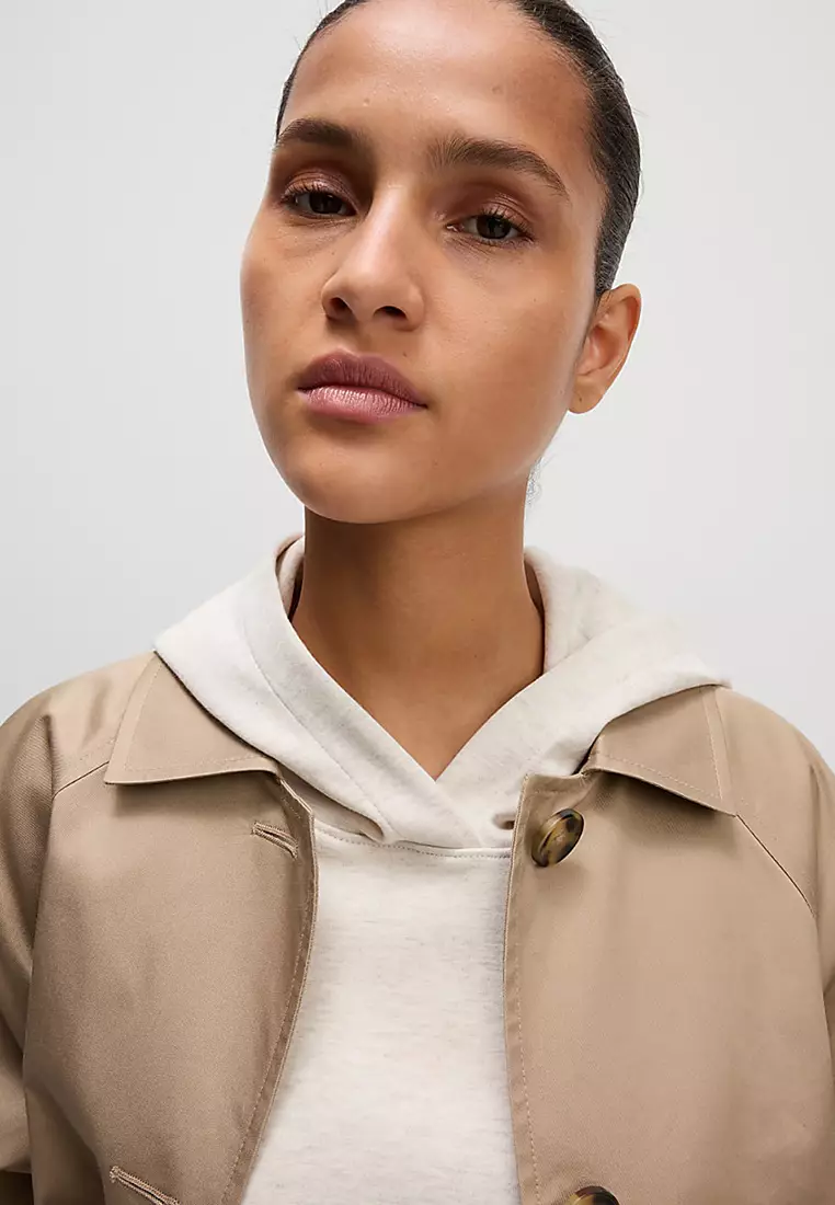 Cotton Rich Bubble Hem Hoodie