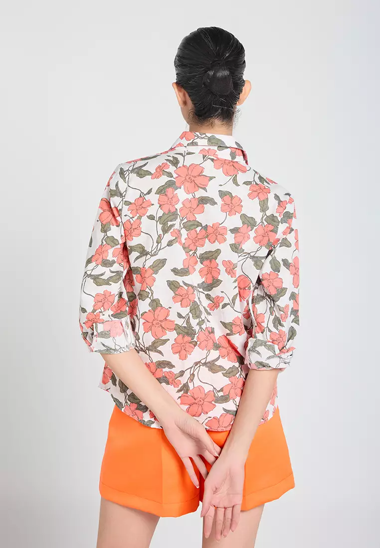 Basic Long-Sleeve Linen Shirt