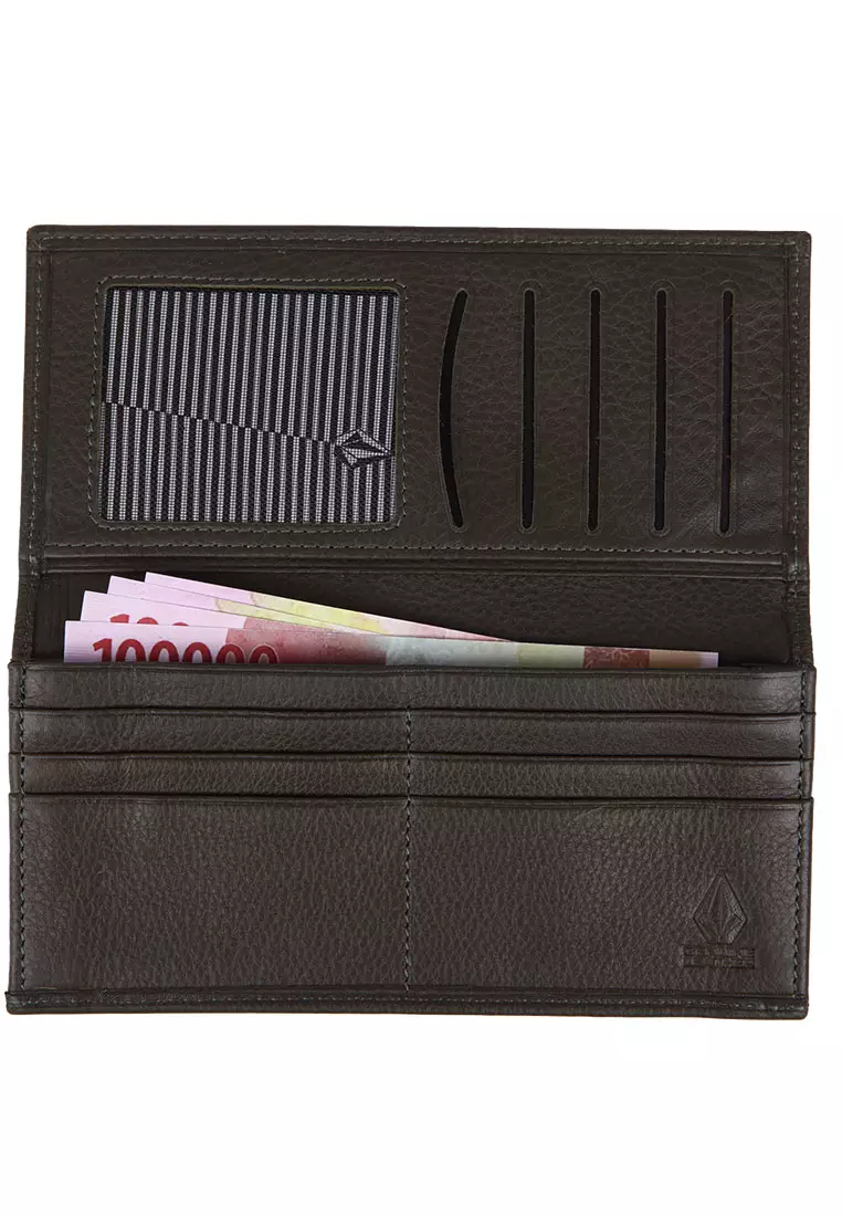 GLW NEO BASIC LEATHER WALLET BRITISH GREEN
