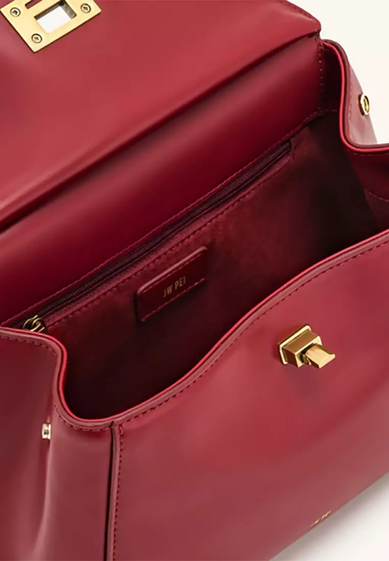 Lucia Classic Top Handbag - Red