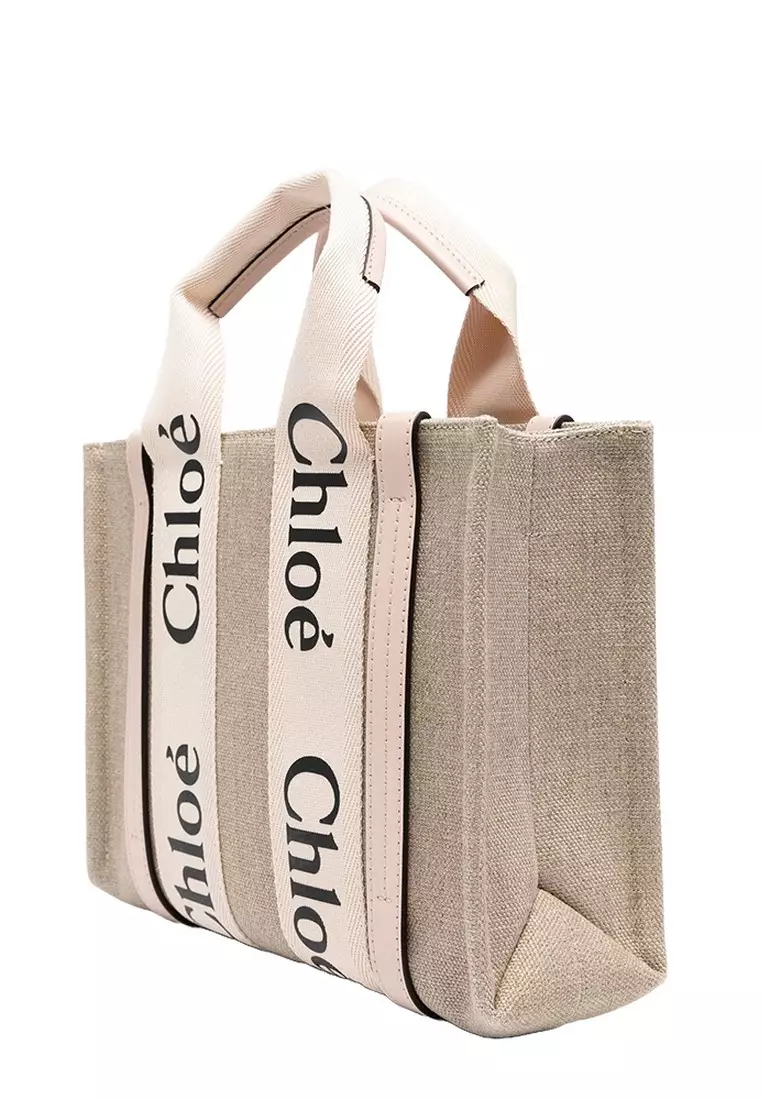 Buy Chloé Chloe Small Woody Tote Bag in Cement Pink 2024 Online ...