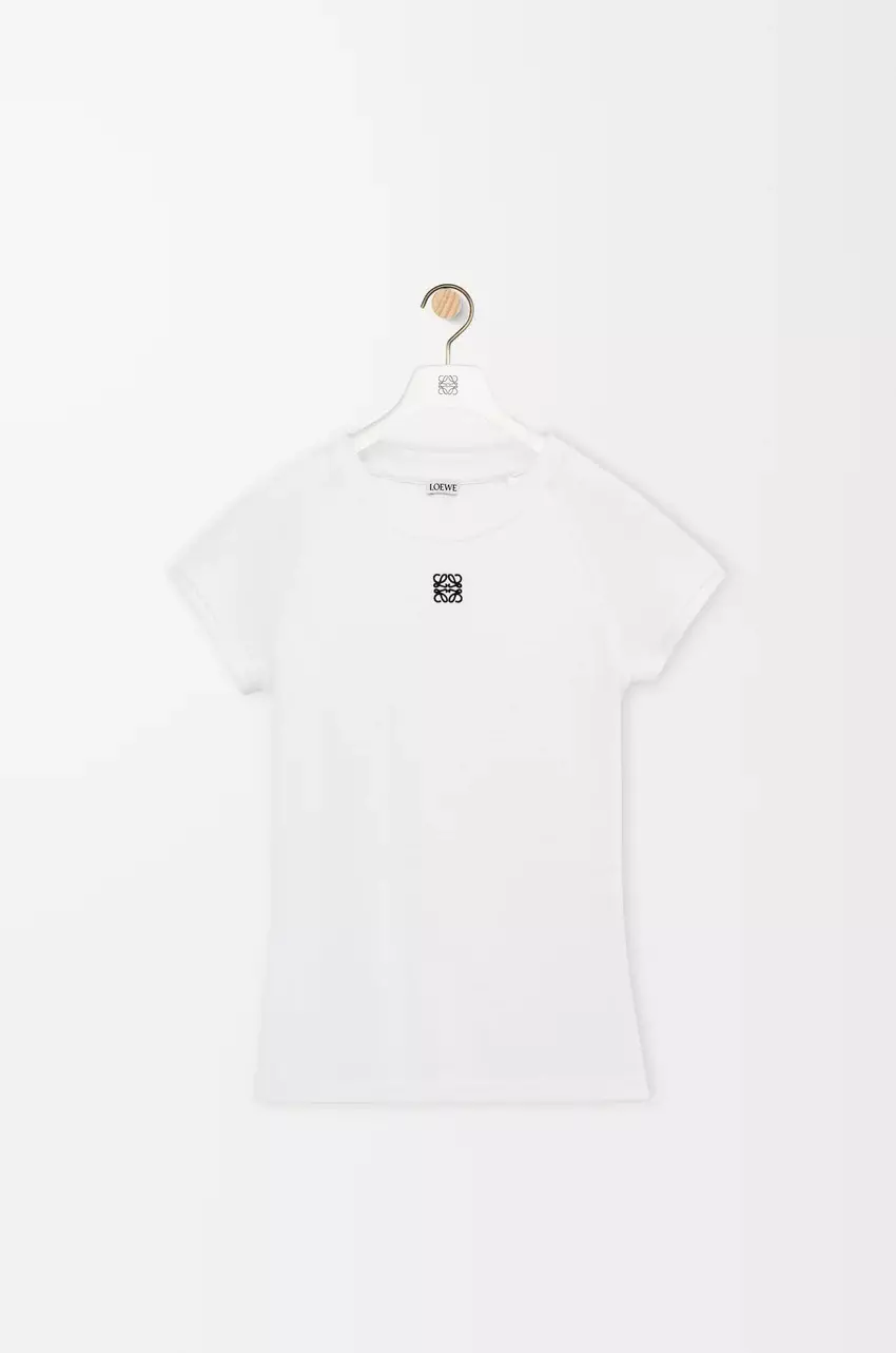 Small Fit T-shirt In Cotton Blend White Size M