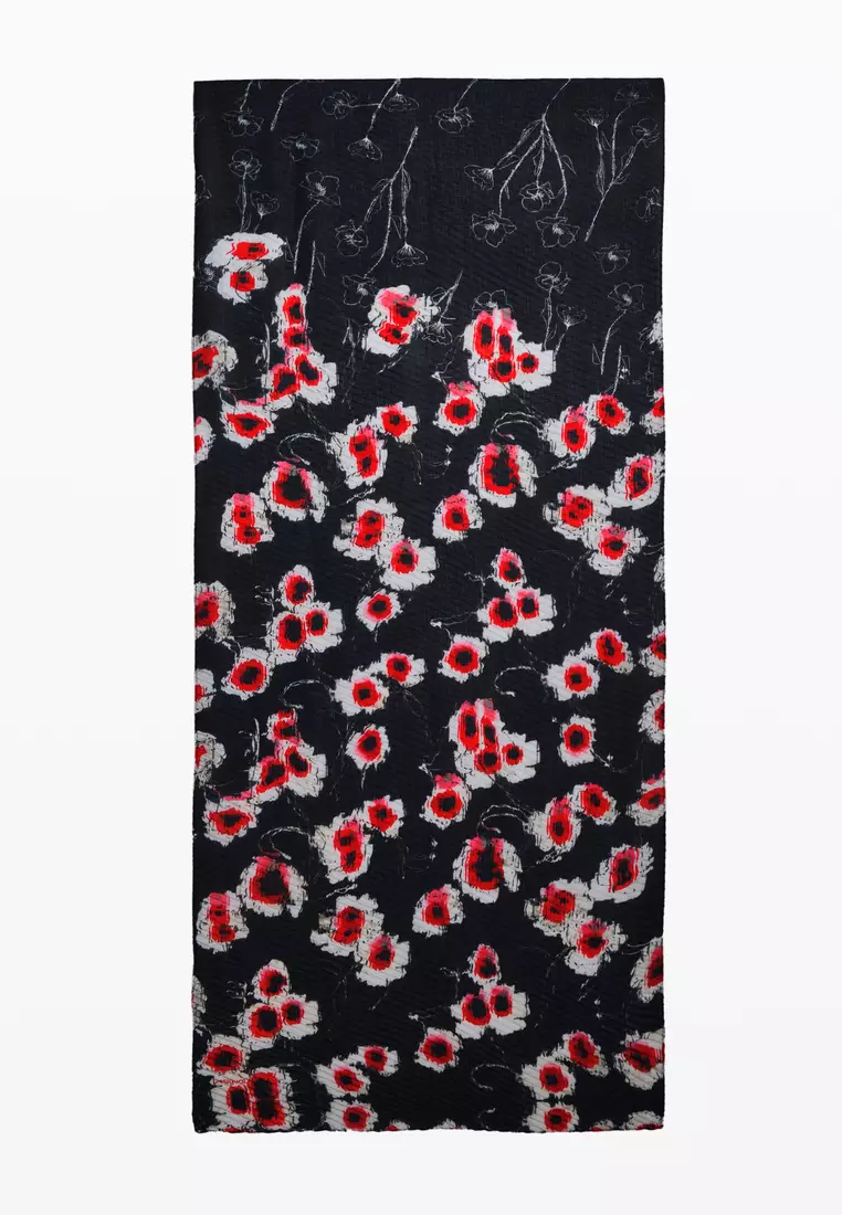 Poppy scarf