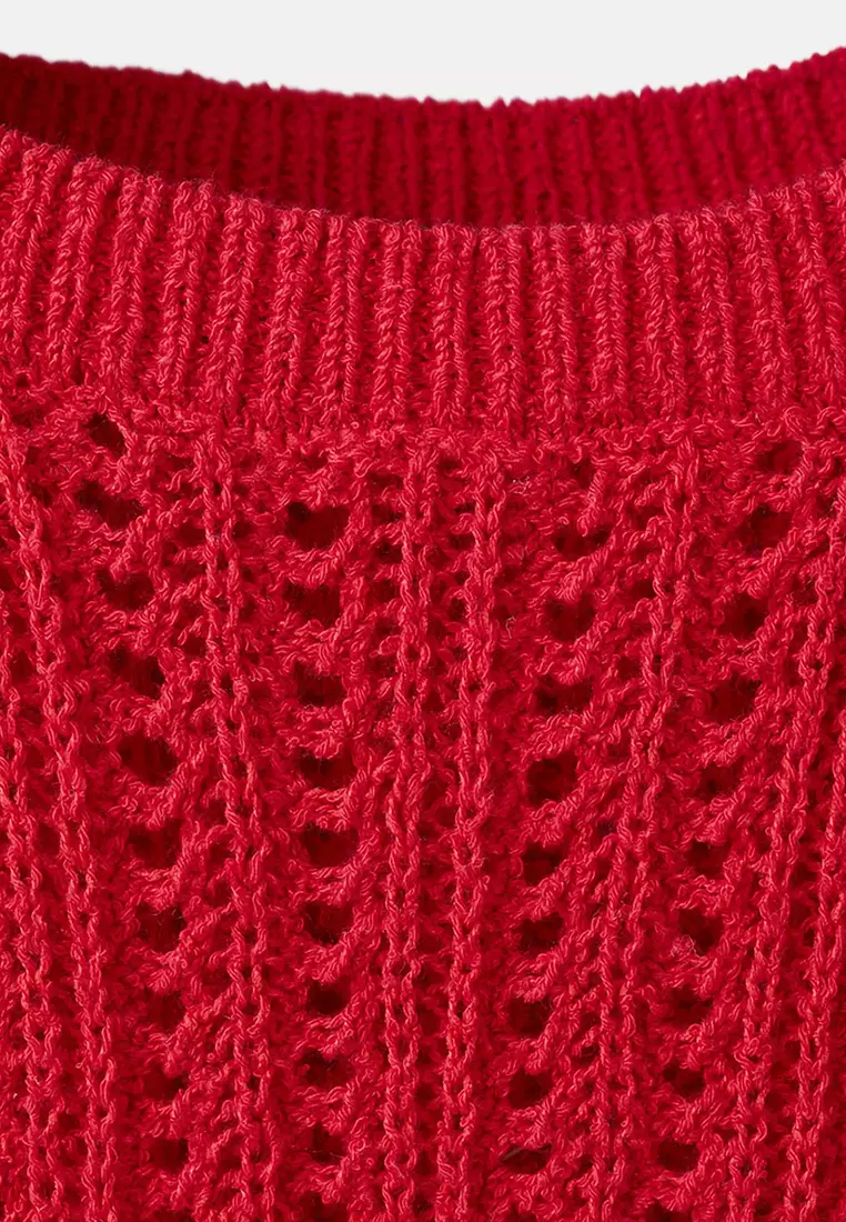 Openwork Knit Top