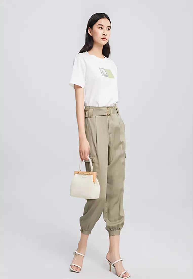 Women Cargo Pants With Belt
