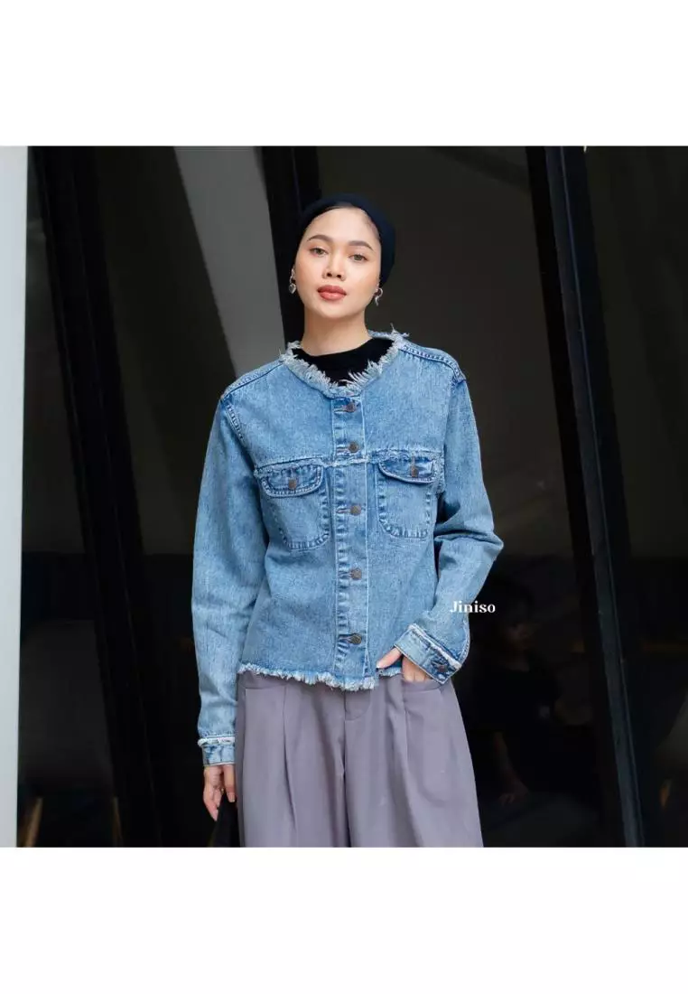 Jaket Jeans Oversize Dalma Blue Acid