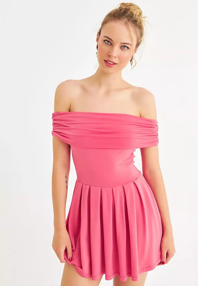 Madonna Collar Mini Dress