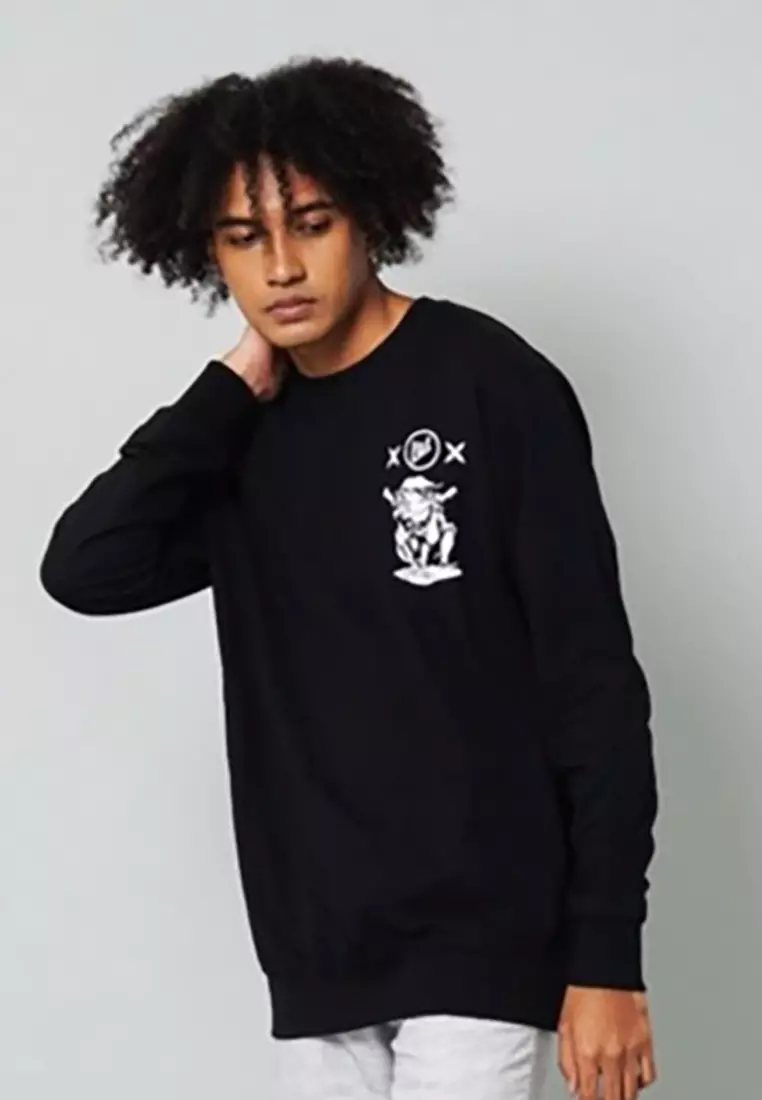 LGS Street x Silent Killer - Sweatshirt - Hitam - Unisex - Streetwear - SW.10.H013.003