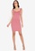 ZALORA WORK pink Strappy Fitted Dress FBDE6AA08262A3GS_3