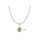 Glamorousky green 925 Sterling Silver Fashion Romantic August Birthstone Heart Pendant with Light Green cubic Zirconia and Necklace 72341AC1FBF7F1GS_2