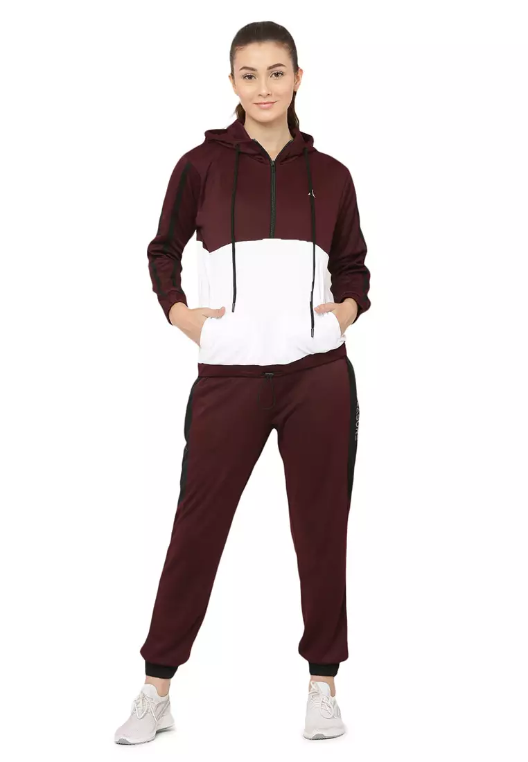 Latihan/Latihan Reguler Wanita  Celana Jogger Maroon