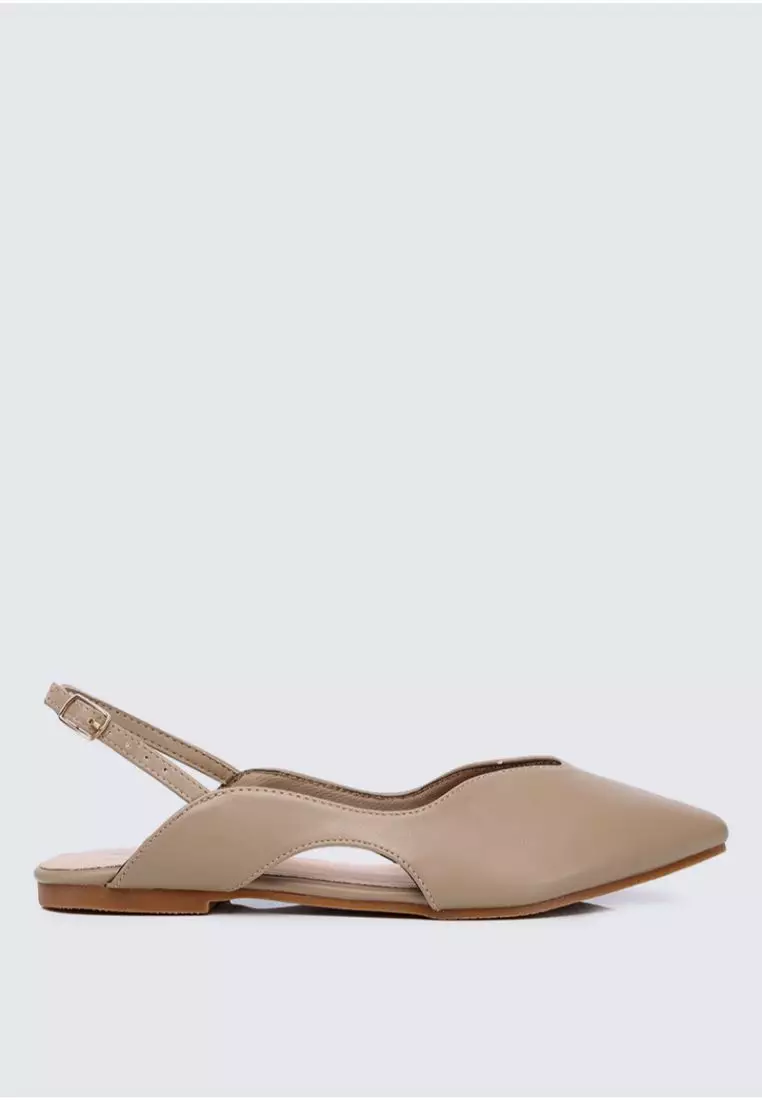Riley Comfy Ballerina In Taupe