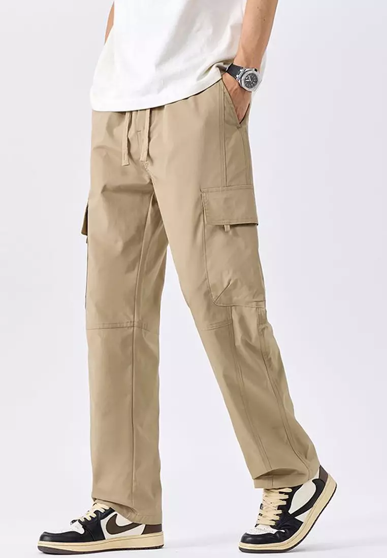Drawstring Casual Cargo Pants