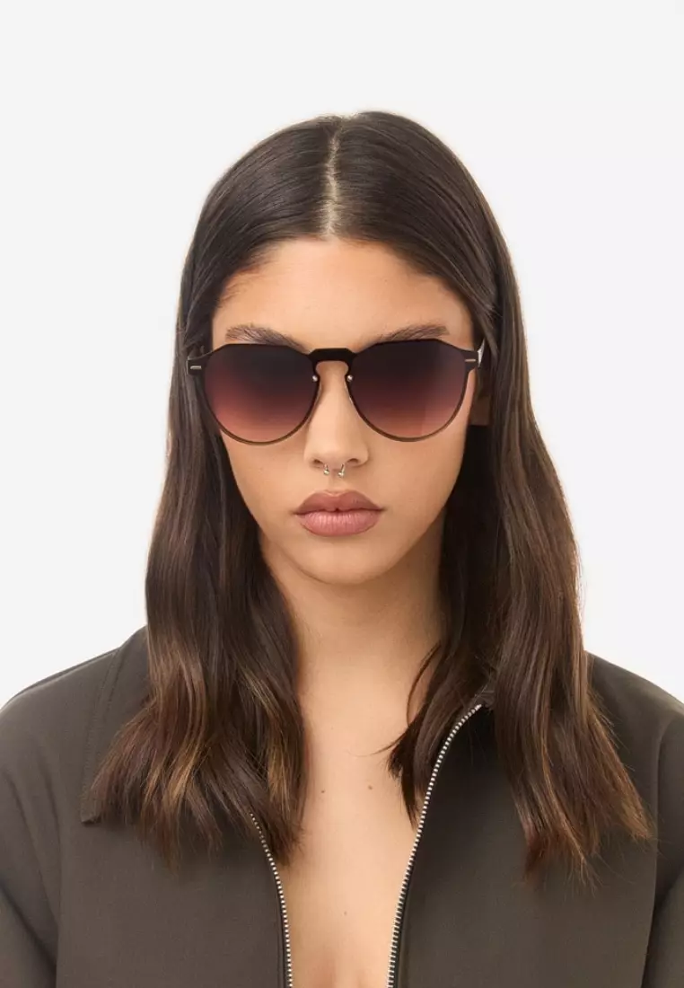 HAWKERS Gold Brown Gradient WARWICK VENM METAL Sunglasses for Men and Women. UV400 Protection. Official Product Designed in Spain