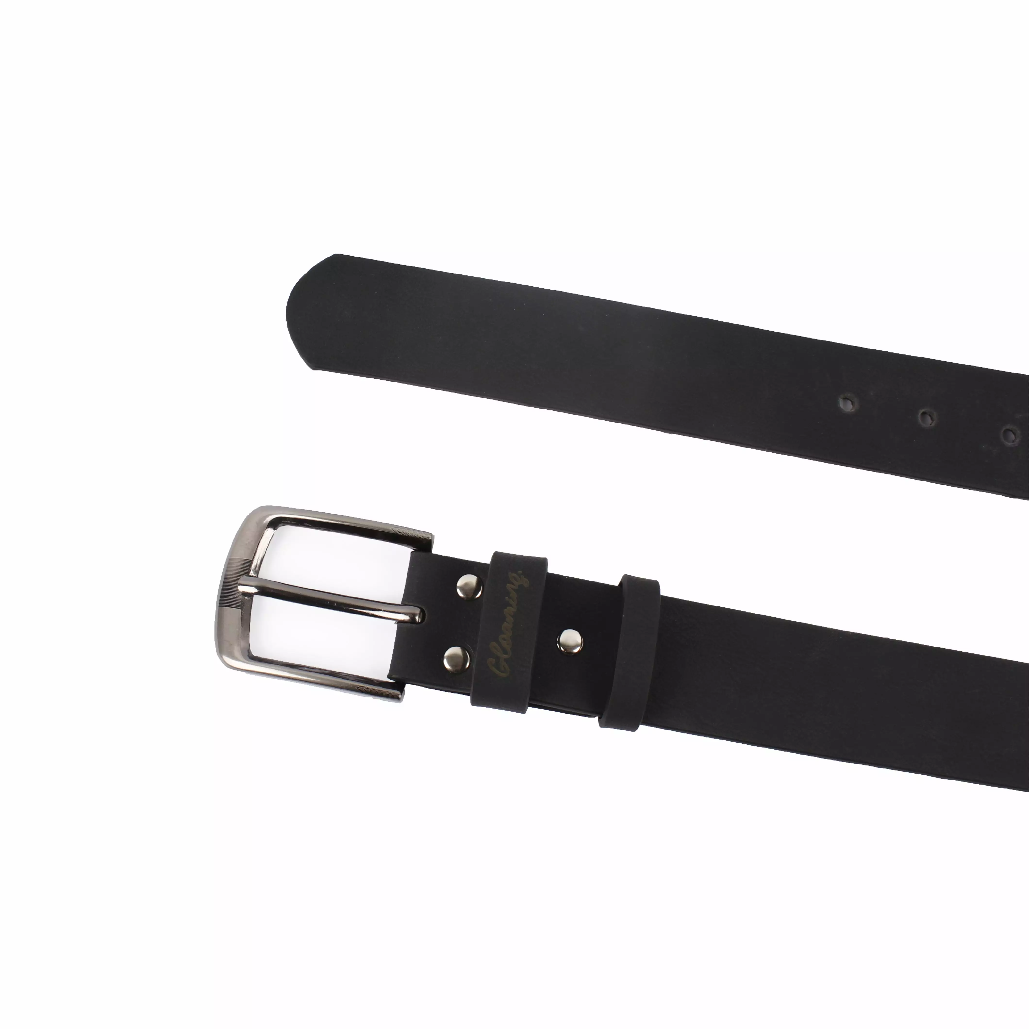 Gloaming Entifier Black Ikat Pinggang Pria Kulit Original Gloaming Belt