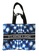 EGLANTINE black and white and blue EGLANTINE® X 2D4O® - "Staycation Bag" Wrinkle Free Canvas Tote Bag 78925AC9600887GS_3
